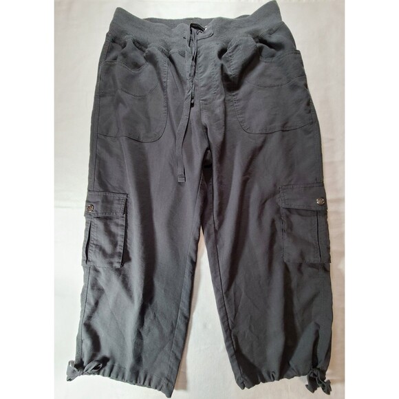 Mofiz Grey Lightweight Cargo Casual Quick Dry Outdoor Sports Capri Pants - Picture 1 of 8